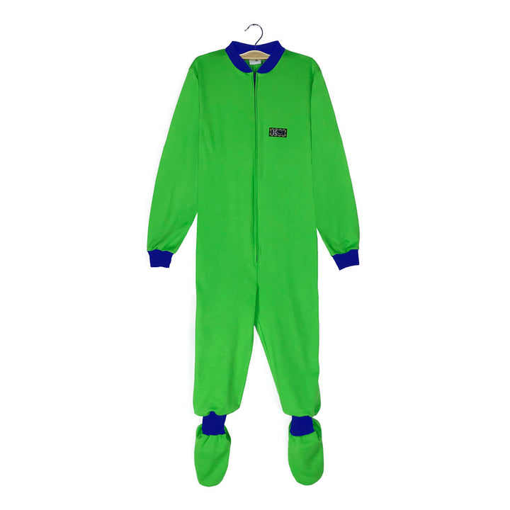 Pijama Infantil Algodón (Enterito) VERDE MANZANA (Tallas 10 y 12)