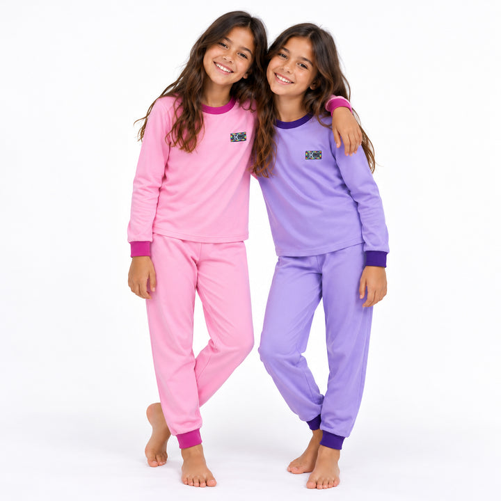 Pijama de Algodón Liso Infantil 2 Piezas | Tallas 10 y 12 | Pijamas Nabil