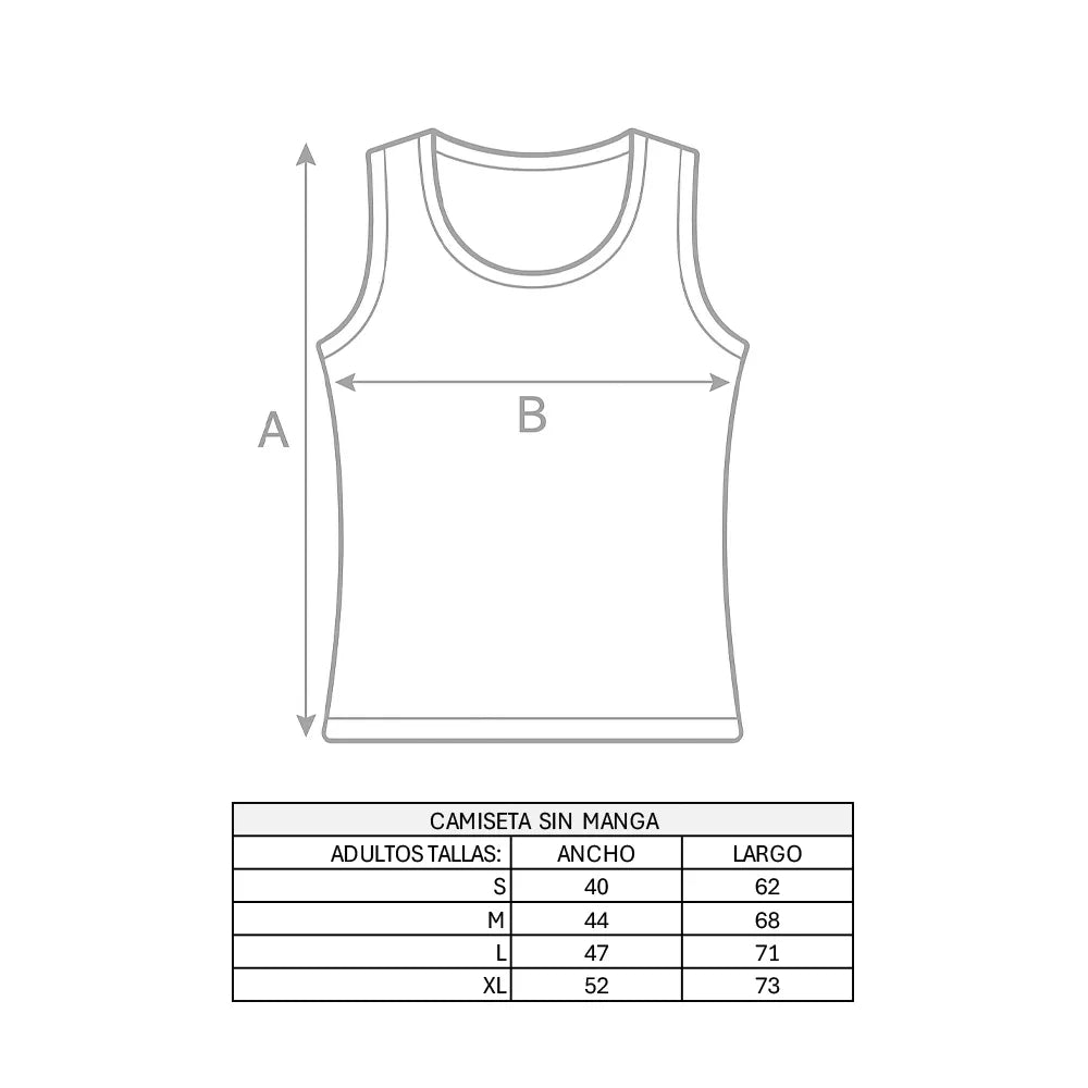Camiseta Sin Mangas de Algodón Adulto | Pijamas Nabil