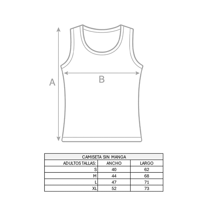 Camiseta Sin Mangas de Algodón Adulto | Pijamas Nabil