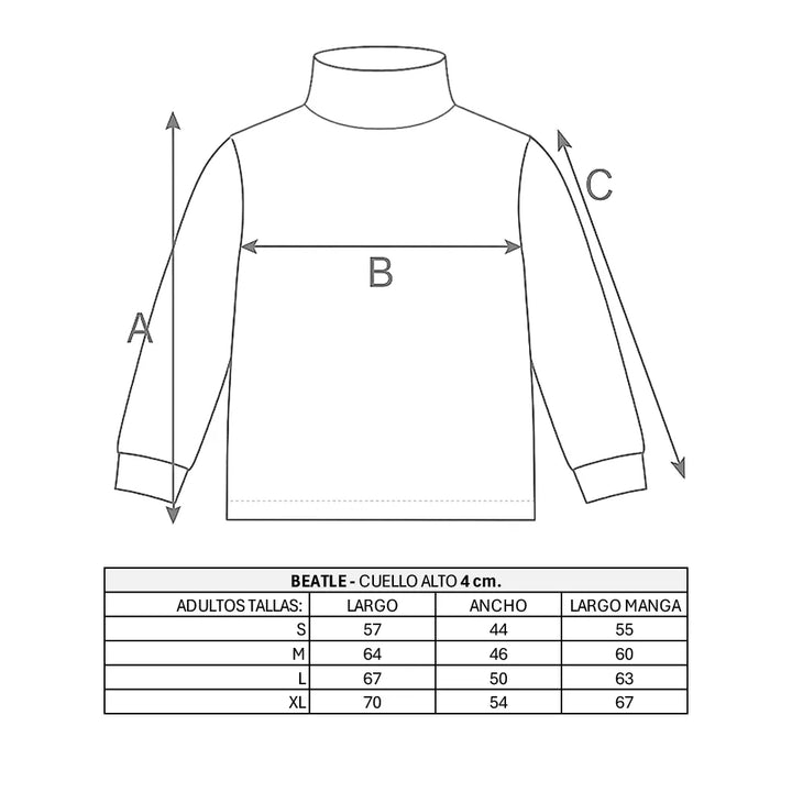 Camiseta Beatle de Algodón Adulto | Pijamas Nabil