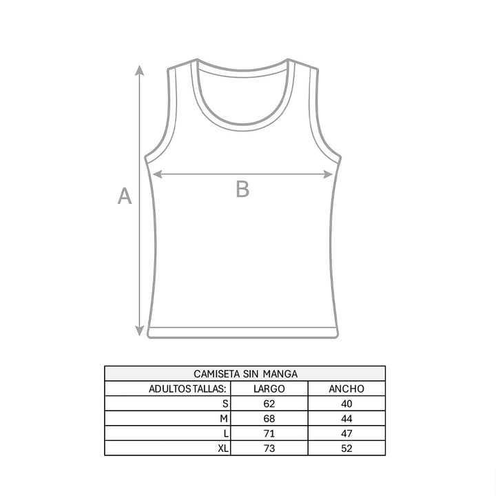 Camiseta Sin Mangas de Algodón Adulto | Pijamas Nabil