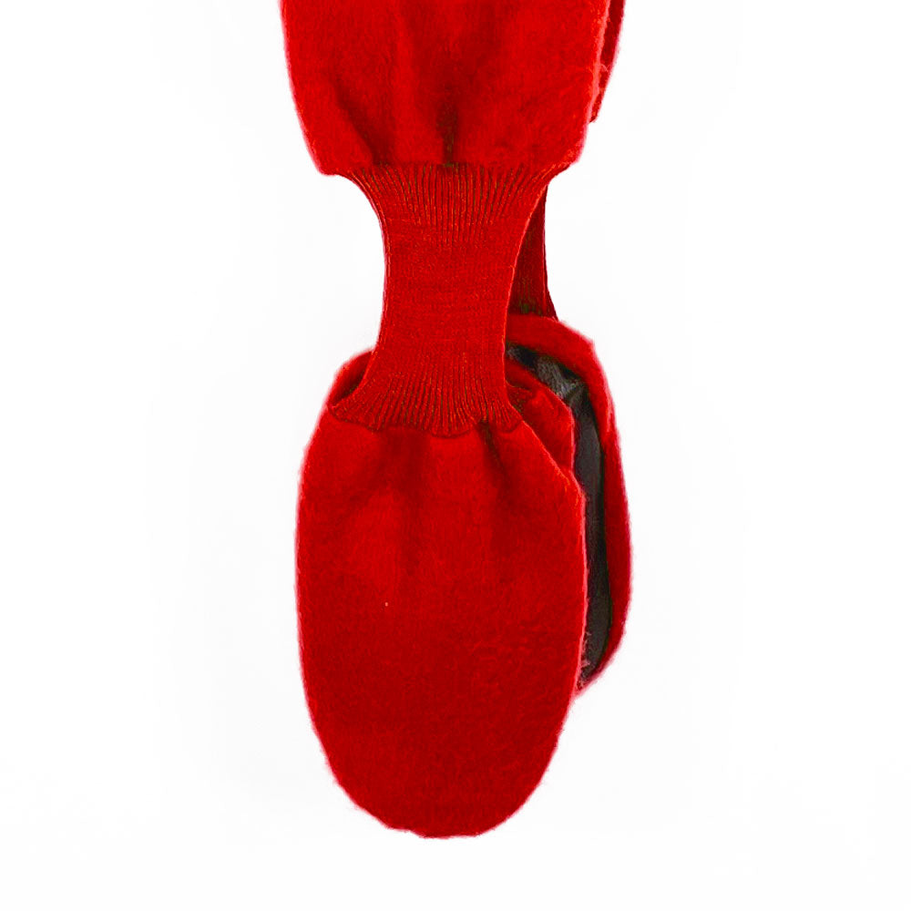 Pijama Adulto- 2 piezas Térmico con patitas - Rojo (Tallas S-M-L)