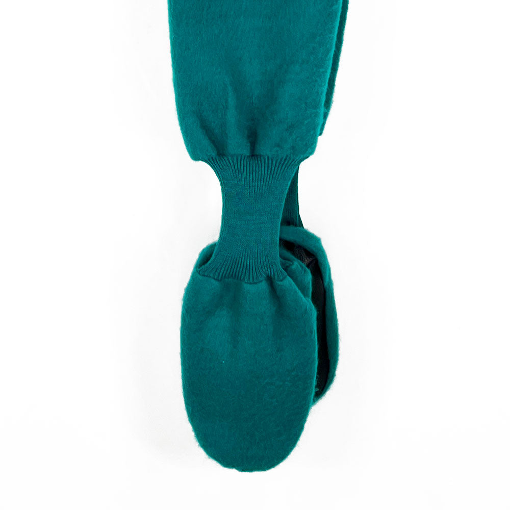Pijama Adulto - 2 piezas Térmico con patitas - Verde Esmeralda (Tallas S-M-L)