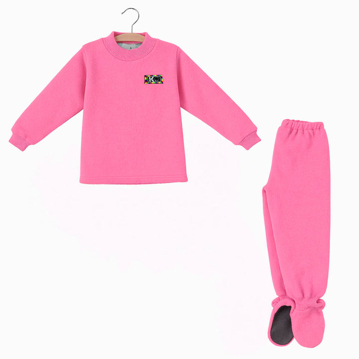Pijama Térmico 2 Piezas Infantil | 2 a 12 | Rosado Flamenco | Pijamas Nabil
