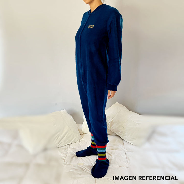 Pijama Adulto - Enterito Térmico - Azul Francia (Tallas S-M-L-XL)