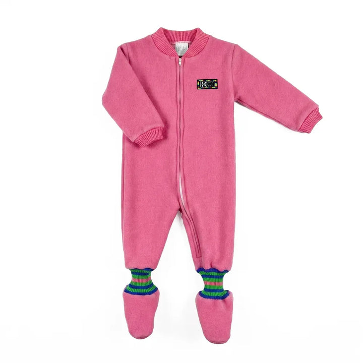 enterito termico pijamas nabil con patitas bebe rosado