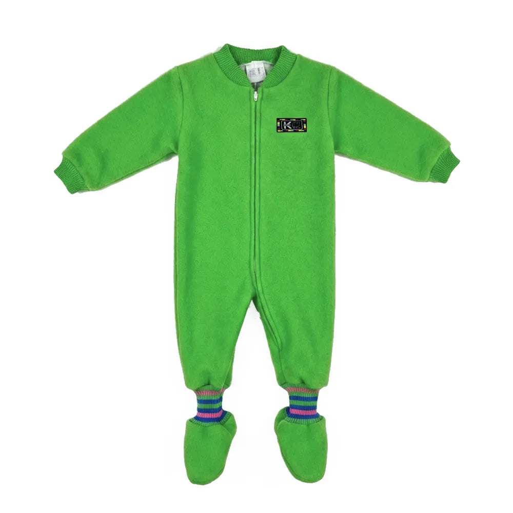 enterito termico pijamas nabil con patitas bebe verde naturaleza