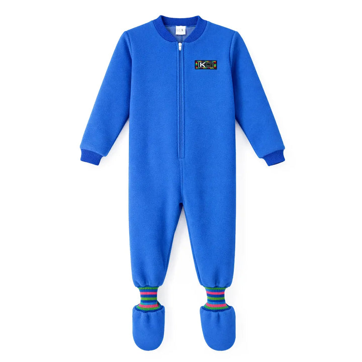 enterito termico pijamas nabil con patitas niño niña azul austral