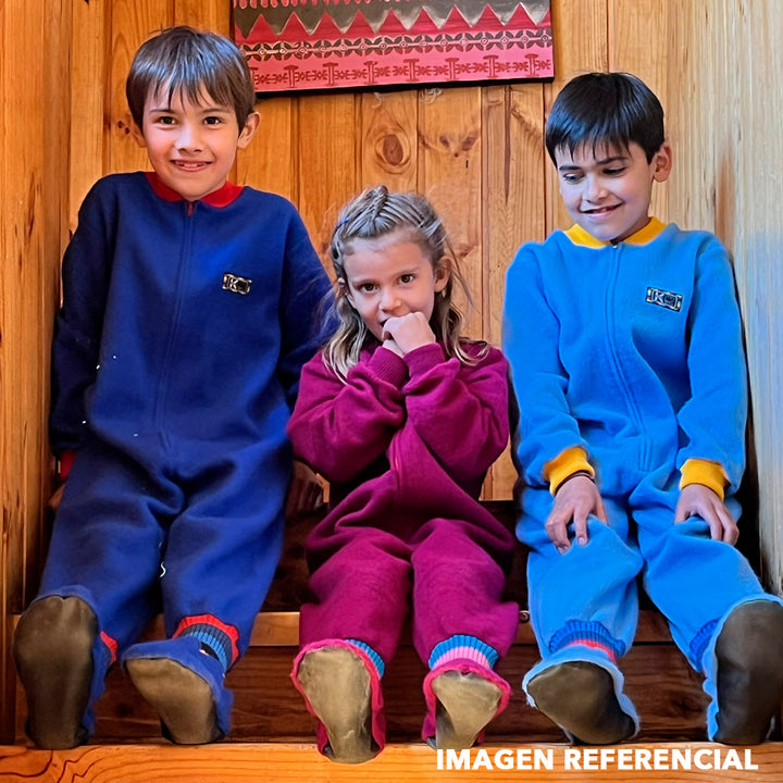 Pijama Infantil - Enterito Térmico - Azul Francia  (Tallas 4 a 12)