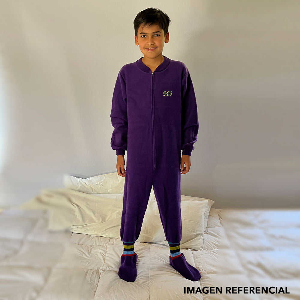 Pijama Infantil - Enterito Térmico - Morado (Tallas 4 a 12)