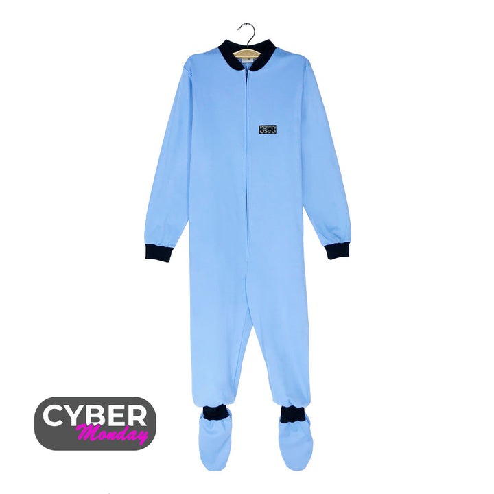 Pijama Infantil Algodón (Enterito) CELESTE (Tallas 10 y 12)