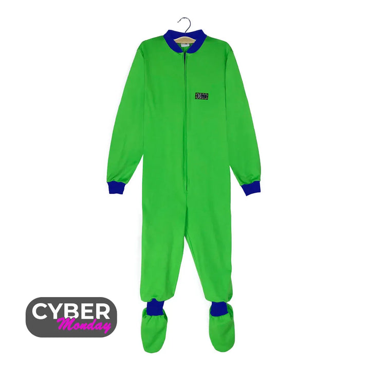 Pijama Infantil Algodón (Enterito) VERDE MANZANA (Tallas 10 y 12)