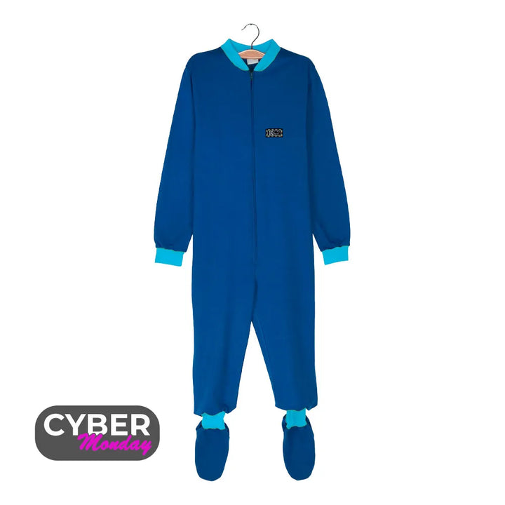 Pijama Infantil Algodón (Enterito) AZUL PETRÓLEO (Tallas 10 y 12)