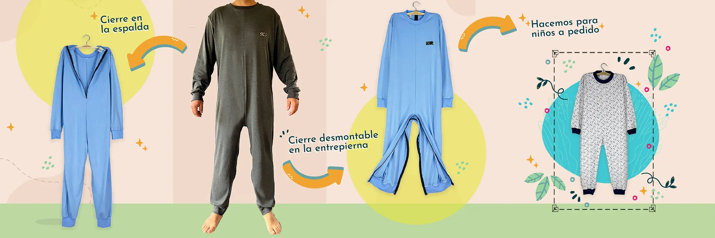 Pijamas asistidos para adultos pijamasnabil.cl