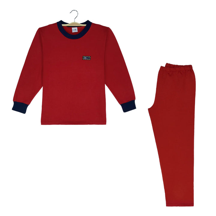 pijama dos piezas franela algodon adulto invierno chile rojo